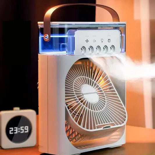 IceBreeze™ – Ventilateur portable refroidissement avec Brume & LED Rechargeable